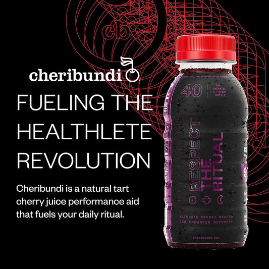 Cheribundi Sleep Tart Cherry Juice - Formulated For For Deeper Sleep - Fight Inflammation And Support Muscle Recovery - Post Workout Recovery Drinks For Runners, Cyclists And Athletes - 8 Oz, 12 Pack