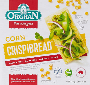 Orgran | Toasted Corn Crispbread | 1 X 125G