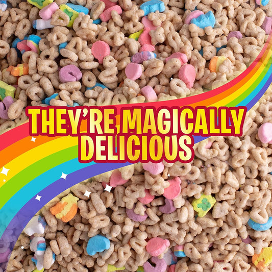 Lucky Charms Gluten Free Cereal with Marshmallows, Kids Breakfast Cereal, Made with Whole Grain, Mega Size, 29.1 oz