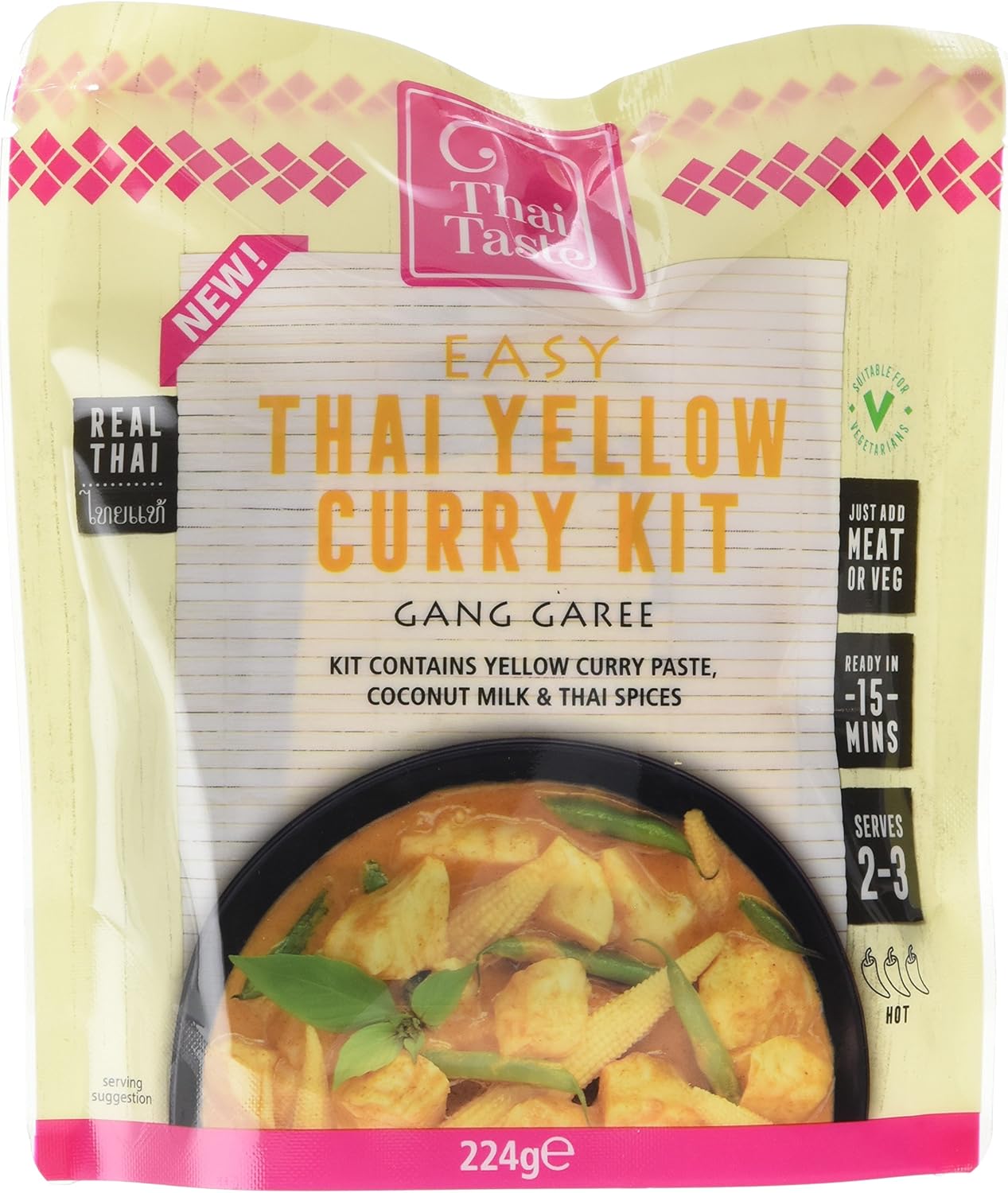 Thai Taste Yellow Curry Meal Kit, 224 G (Pack Of 6)