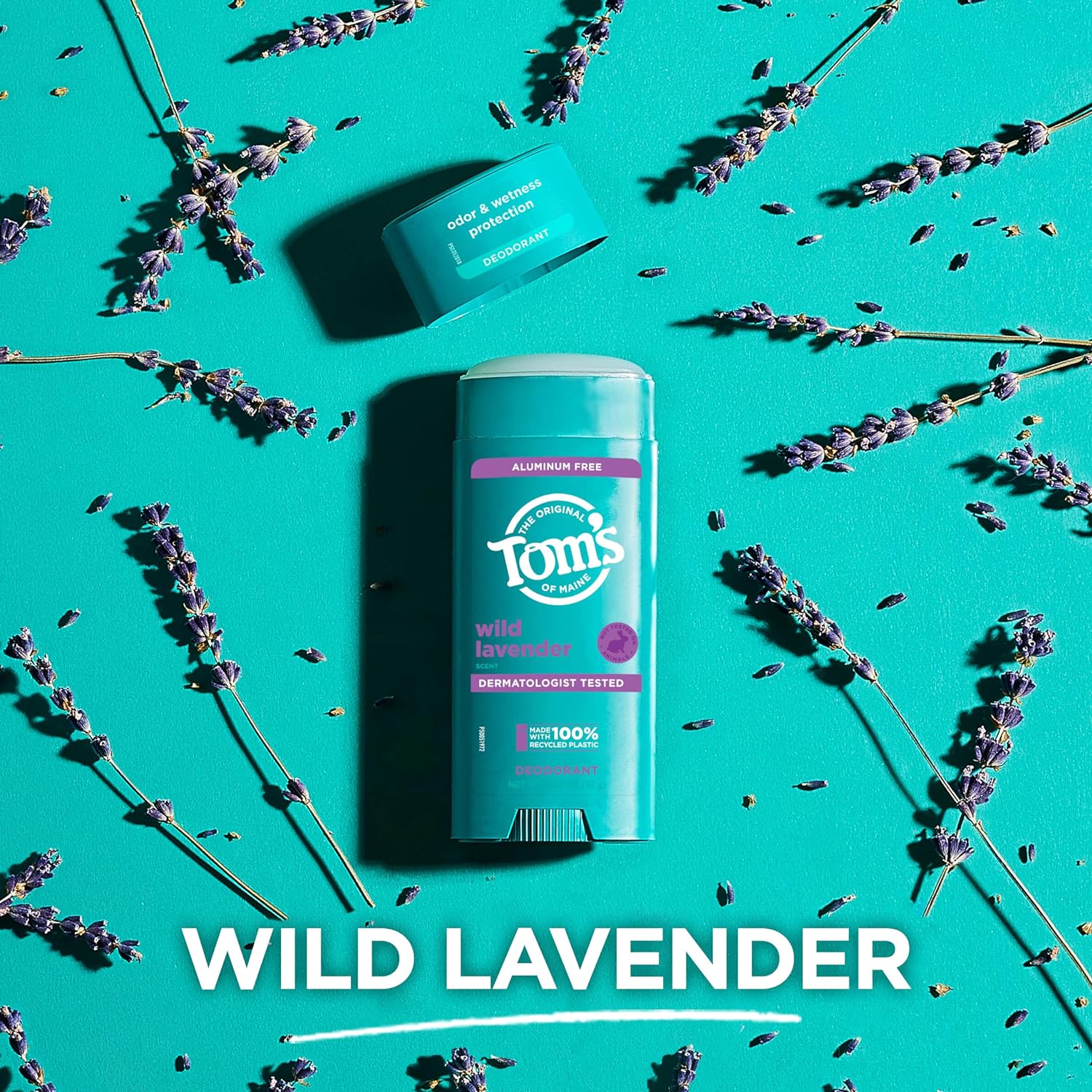 Tom’s of Maine Wild Lavender Natural Deodorant for Women and Men, Aluminum Free, 3.25 oz, 2-Pack : Beauty & Personal Care