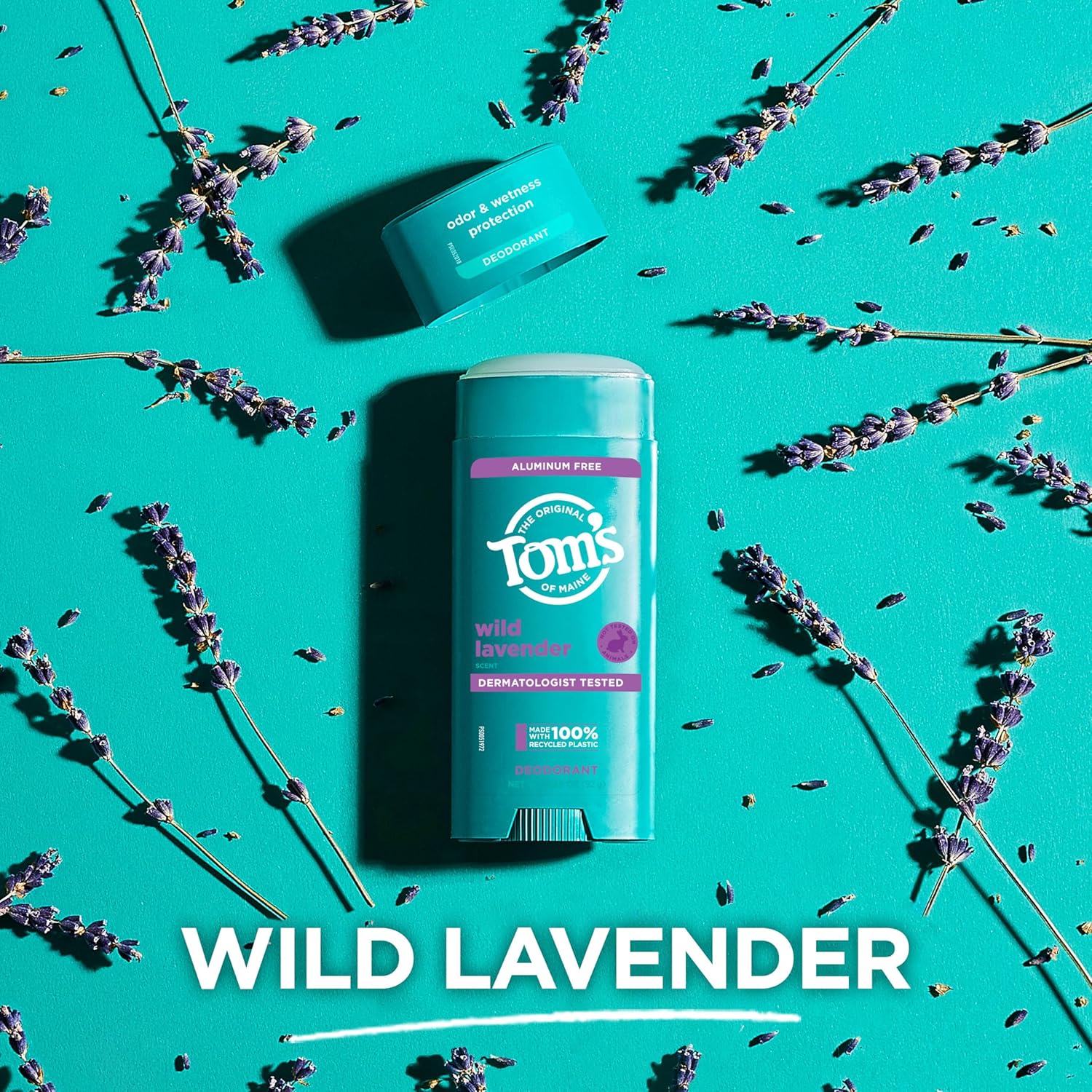 Tom’s of Maine Wild Lavender Aluminum Free Natural Deodorant for Women and Men, 3.25 oz, 2-Pack : Beauty & Personal Care