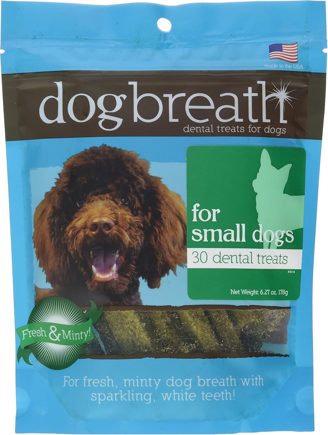 Herbsmith Dog Breath - Dental Chews For Large Dogs – Large Dog Breath Treats - Fresh Breath Dog Treats - Dog Dental Hygiene 7.54 Oz