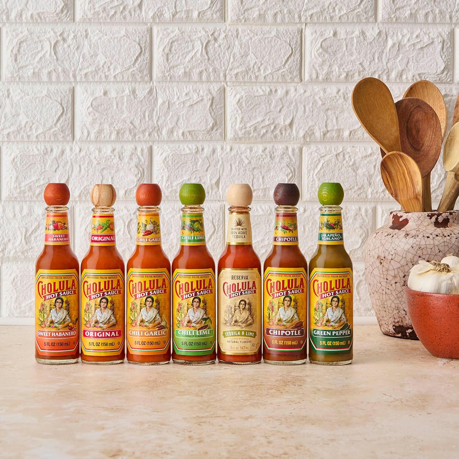 Cholula Chili Garlic Hot Sauce, 5 Fl Oz : Grocery & Gourmet Food