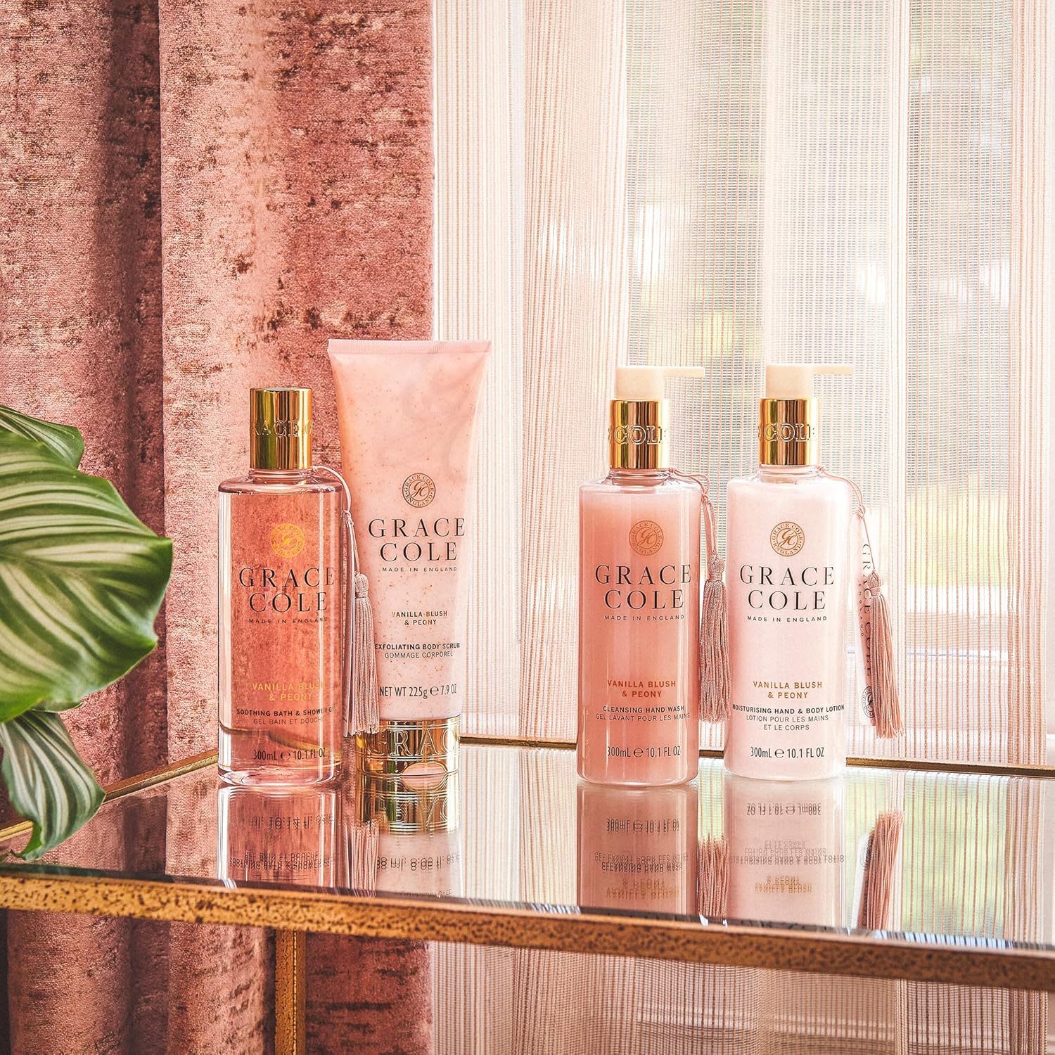 Grace Cole Vanilla Blush & Peony Refreshing Bath & Shower Gel 300ml - Essential Oils - Vegan and Cruelty Free, No SLS or Parabens - Made In England : Amazon.co.uk: Beauty