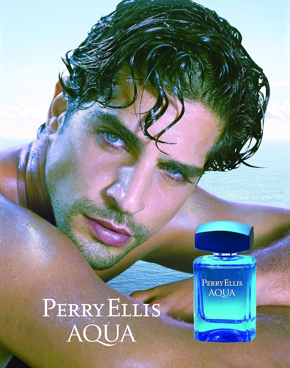 Perry Ellis Aqua Eau De Toilette Spray For Men, 3.4 Ounce : Beauty & Personal Care