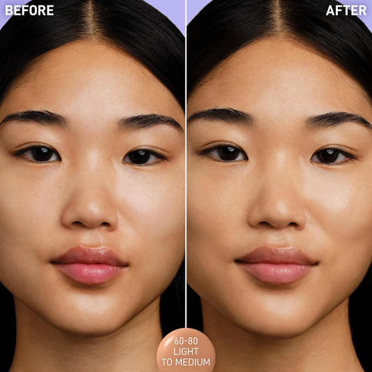 Max Factor Miracle Pure Skin Reset Serum Foundation 60-80 Light To Medium, 2-In-1 Serum Formula, Healthy Looking Skin, Medium Coverage, Satin Matte Finish, 2% Niacinamide, Dermatologically Tested