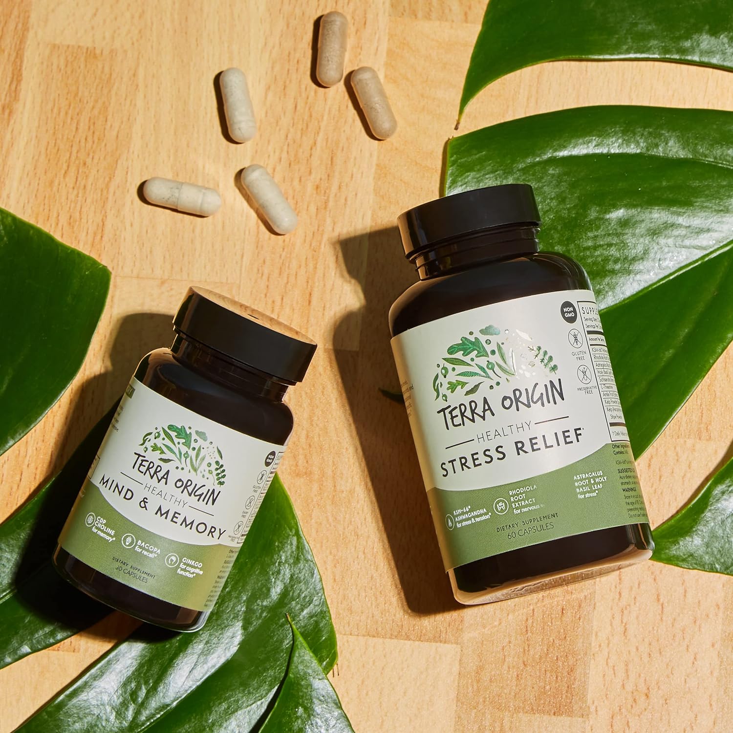 Healthy Mind & Memory | Cognitive Support | Nootropic Formula: CDP Choline, Bacopa, L-Tyrosine, Huperzine A, Ginko, B12 | 30 Veggie Capsules | : Health & Household