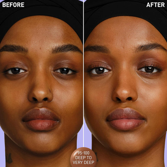 Max Factor Miracle Pure Skin Reset Serum Foundation 95-100 Deep To Very Deep, 2-In-1 Serum Formula, Healthy Looking Skin, Medium Coverage, Satin Matte Finish, 2% Niacinamide, Dermatologically Tested