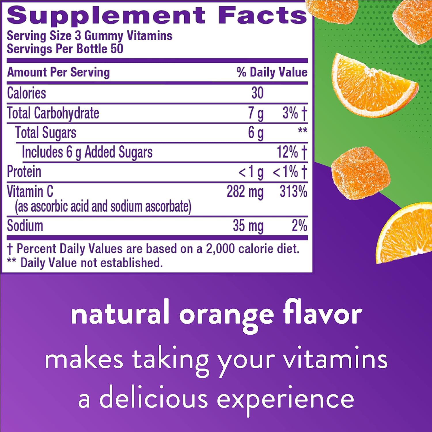 Vitafusion Power C Vitamin C Gummies for Immune Support, Orange Flavored, 282 mg Vitamin C, America’s Number 1 Gummy Vitamin Brand, 50 Day Supply, 150 Count : Health & Household