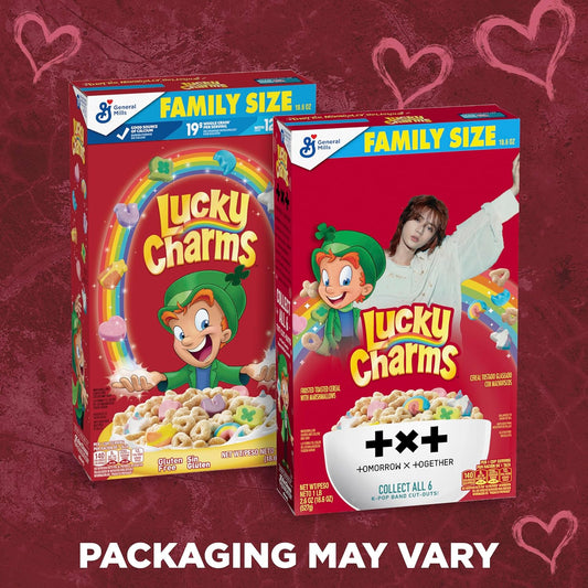 Lucky Charms, Gluten Free Cereal With Marshmallows, With Leprechaun Trap, Family Size, 18.6 Oz