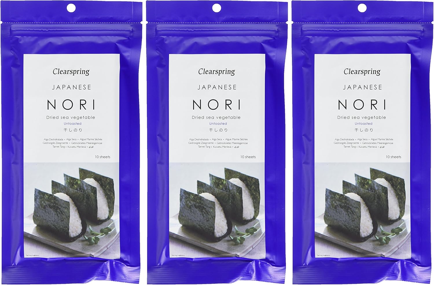 Clearspring Japanese Nori - Dried Sea Vegetable (Untoasted) : Amazon.co.uk: Grocery