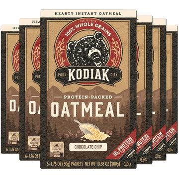 Kodiak Cakes Instant Oatmeal Packets - High Protein - 100% Whole Grains Breakfast Food - Chocolate Chip (36 Packets)