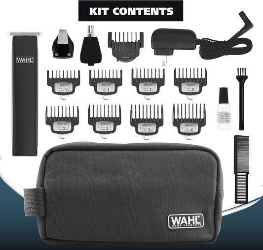 Wahl Usa Rechargeable Lithium Ion 2.0 Beard Trimmer For Men - Facial Hair Trimmer With Precision T Blade For Grooming, Detailing Head, Light Touch Ups, Ear Nose & Eyebrow Model 9886-300