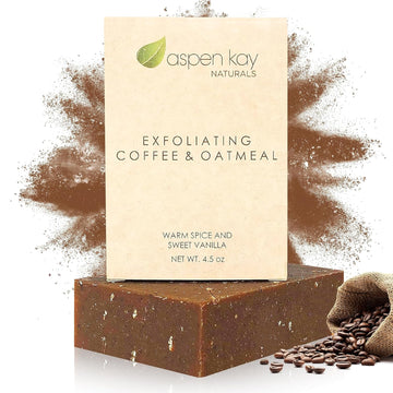 Aspen Kay Naturals Handmade Dead Sea Mud Soap Bar, Activated Charcoal & Pure Essential Oils, 4.5 Oz Bar