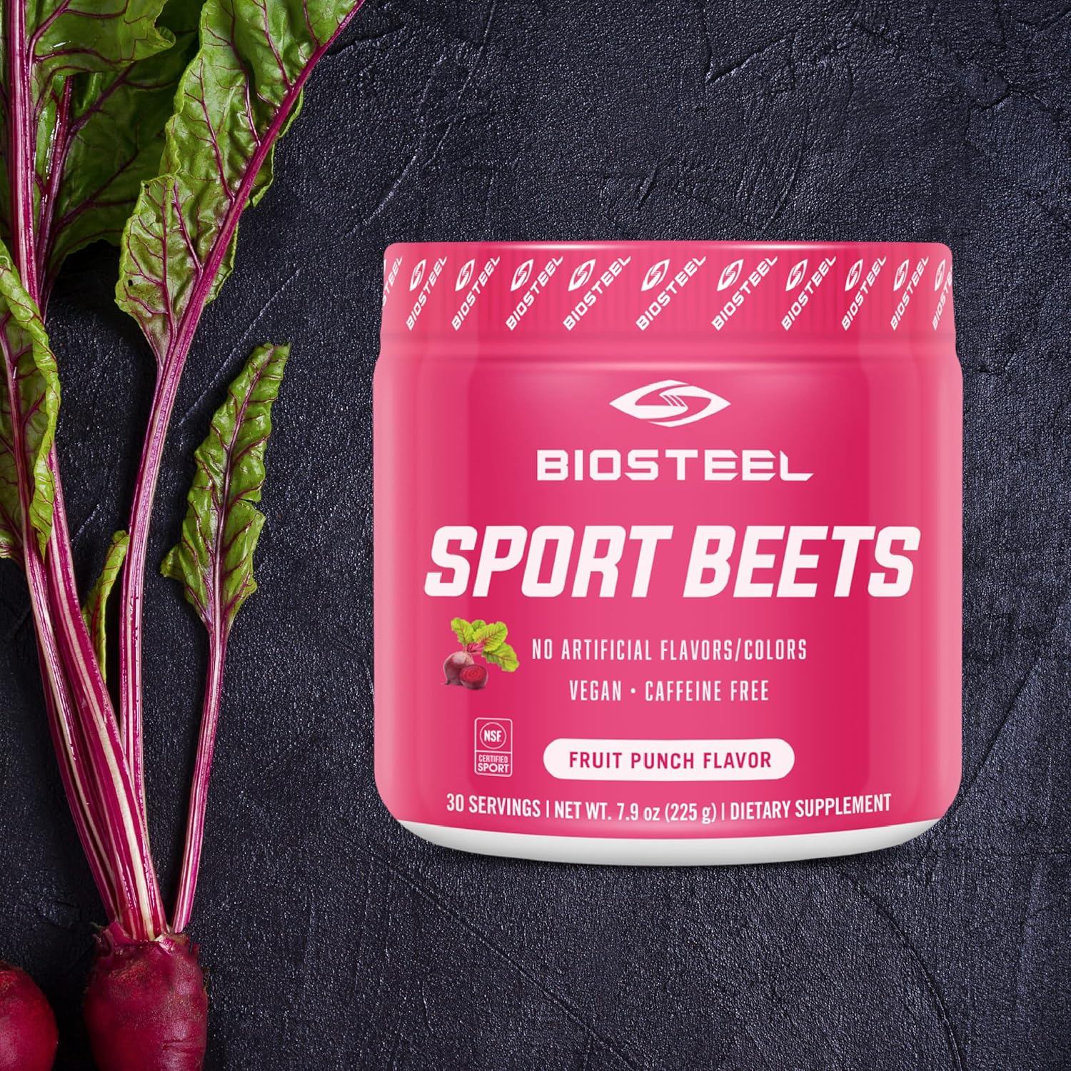 Biosteel Sports Beets Pre-Workout Powder, Non-Gmo Formula, Fruit Punch, 30 Servings : Health & Household