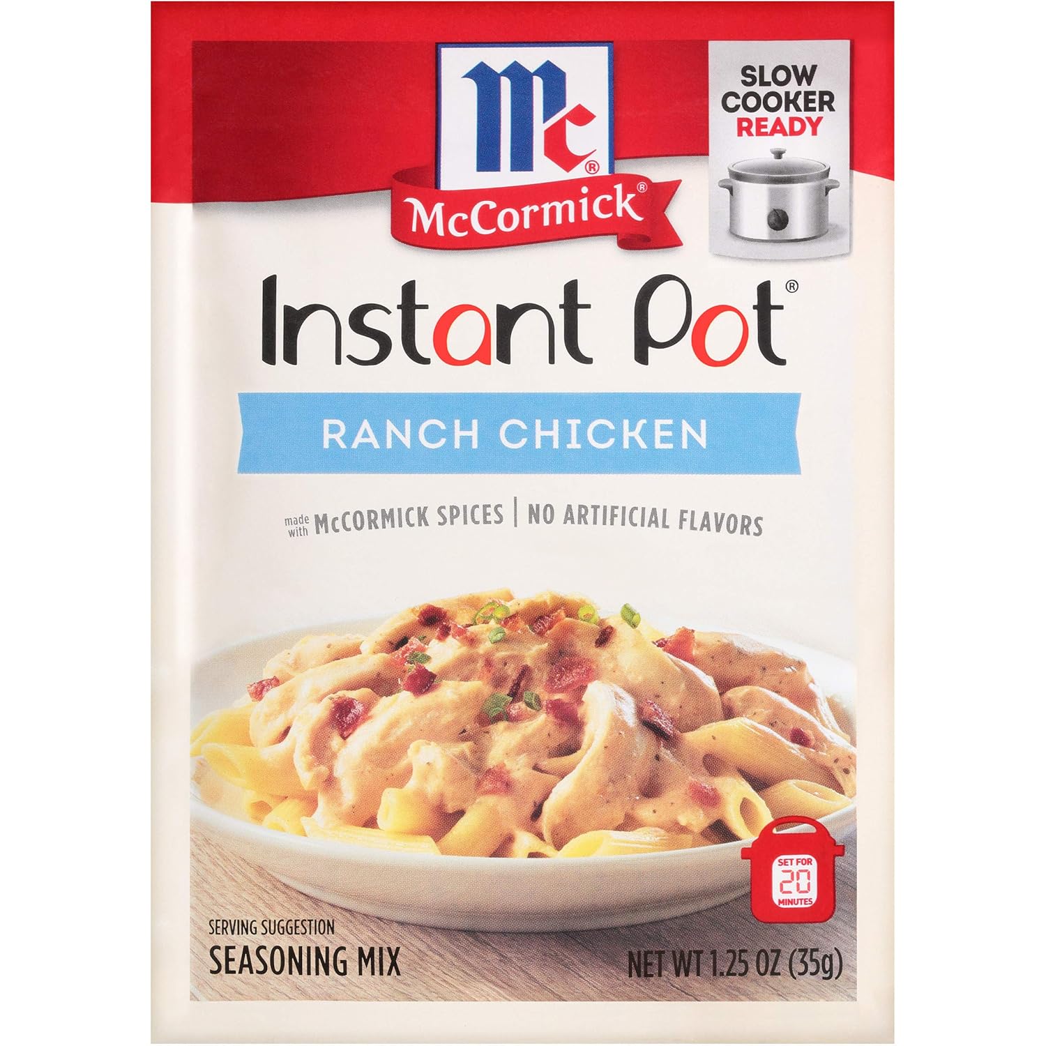 Mccormick Instant Pot Ranch Chicken Seasoning Mix, 1.25 Ounce (Pack Of 12)