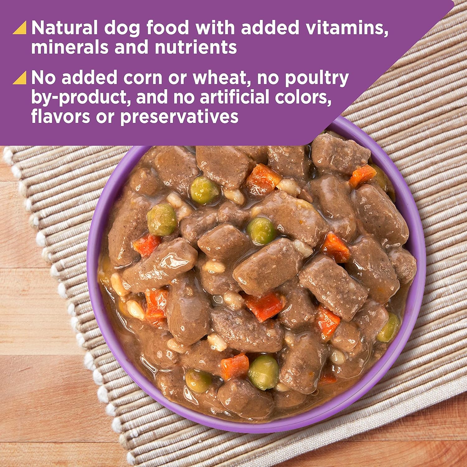 Nature’s Recipe Stew Lamb, Rice & Barley Recipe Wet Dog Food, 13.2 oz. Can, 12 Count : Canned Wet Pet Food : Pet Supplies