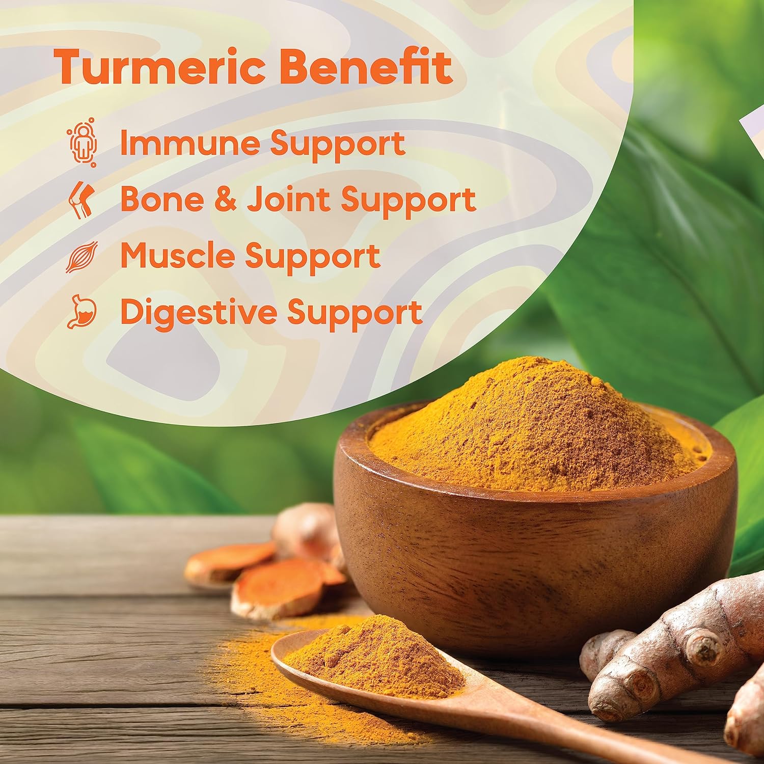 Kaitamin Turmeric Curcumin Supplement with Ginger Root Extract - 60 Gummies Pack, for Joint Support, Digestive Health & Immunity, Rich in Antioxidants, Vegan, Mango Flavored no Aftertaste. : Health & Household