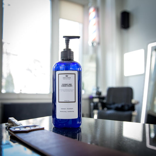 All In One Body And Beard Wash, Hair Shampoo & Body Wash - Enriched With Aloe Vera, Vitamin B5, Oat Proteins For Complete Beard & Body Care, Conditions, Hydrates & Softens Hair – Unscented 228 G (8Oz)