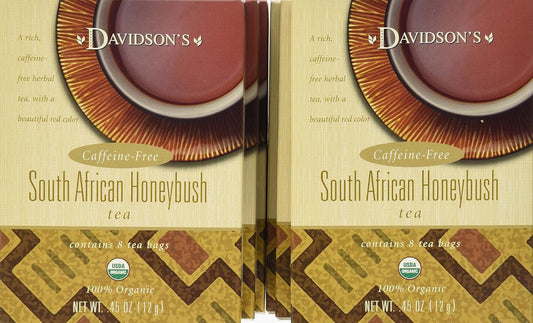 Davidson'S Organics, South African Honeybush, 8-Count Tea Bags, Pack Of 12