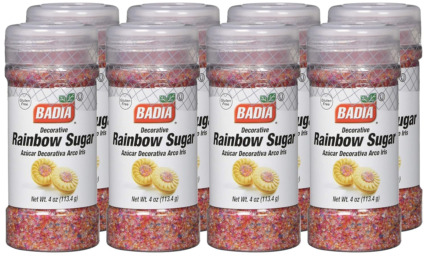 Badia Rainbow Sugar, 4 Oz (Pack Of 8) : Grocery & Gourmet Food