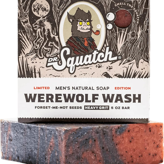 Dr. Squatch All Natural Bar Soap For Men Limited Edition, Werewolf Wash : Beauty & Personal Care