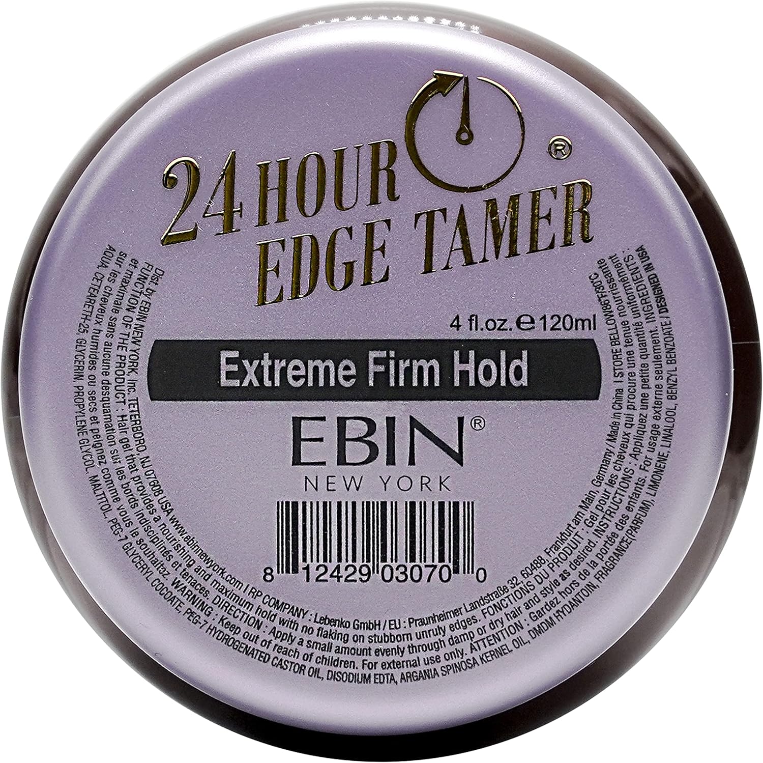 Ebin 24 Hour Edge Tamer (120Ml, Extreme Firm Hold)