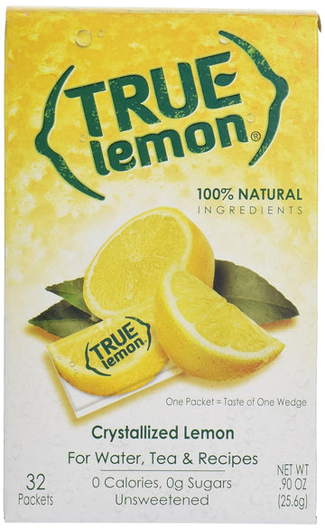 True Lemon Crystallized Lemon, 32 Packets Per Box (Case Of 12)