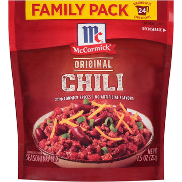 McCormick Family Pack Original Chili Seasoning Mix, 7.5 oz