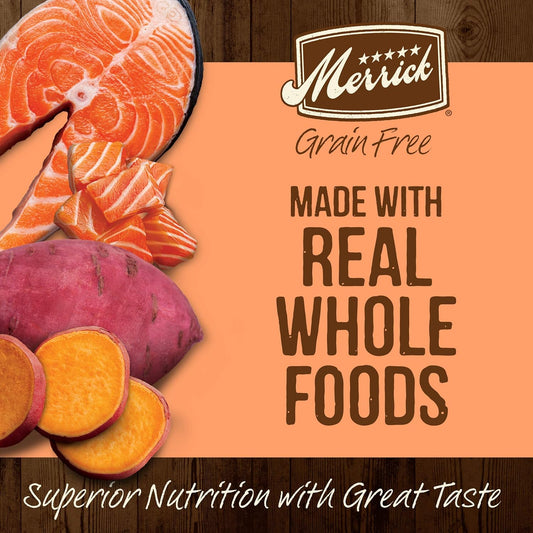 Merrick Grain Free Dry Dog Food Real Salmon & Sweet Potato Recipe - 10 Lb Bag