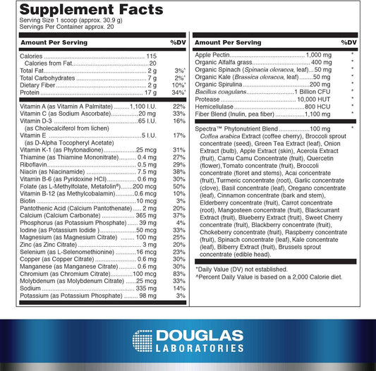 Douglas Laboratories Ultra Protein Green | Vanilla Plant-Based Protein Powder | 21.8 Ounces