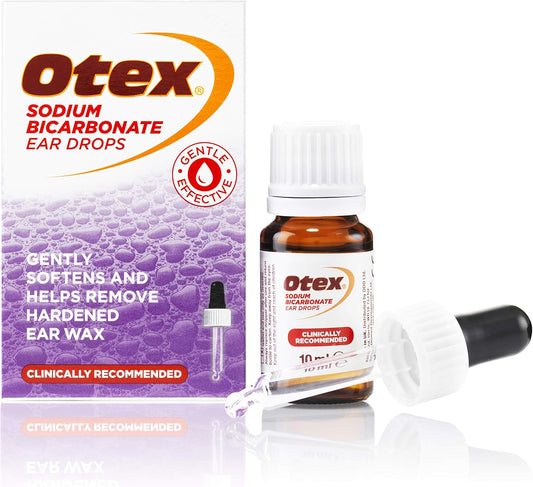 Otex Sodium Bicarbonate Ear Drops For Ear Wax Removal. Effective, Natural And Gentle Removal Of Excessive, Hardened Ear Wax. Softens And Helps Remove Ear Wax, 10Ml