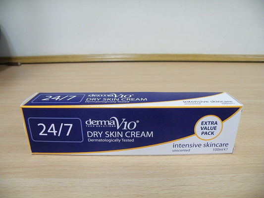 Six Packs Of Derma V10 24/7 Dry Skin Cream 100Ml