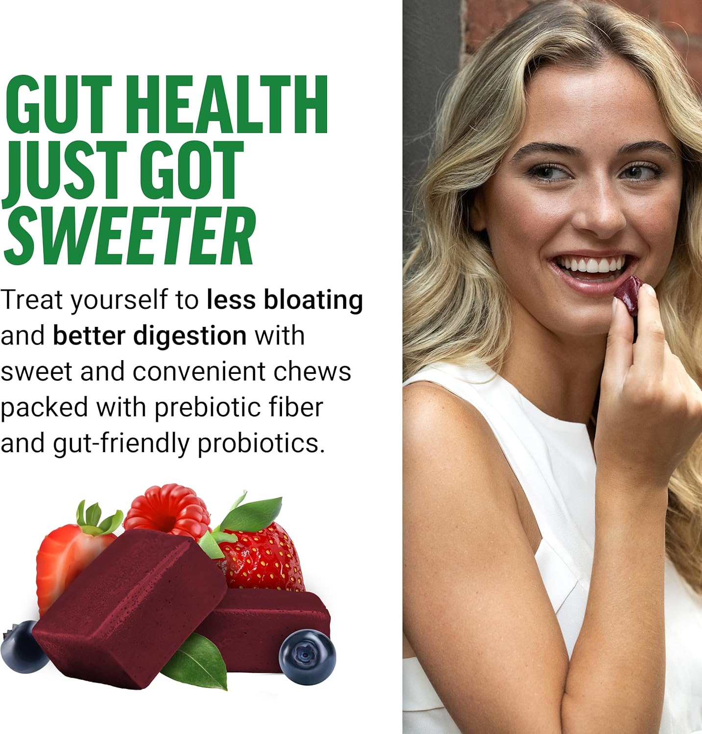 Force Factor Smarter Greens Superfood Chews, Greens And Superfoods With Probiotics, Antioxidants, And Fiber, Greens Supplement To Support Digestion, Nitric Oxide, And Energy, 60 Soft Chews : Health & Household