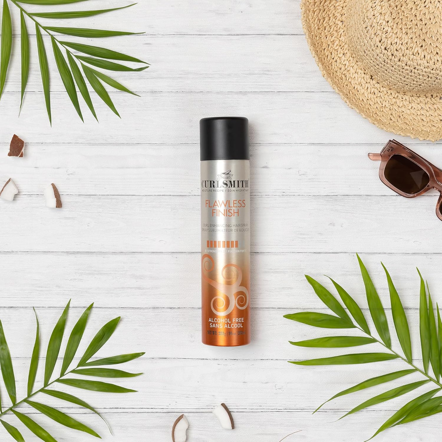 Curlsmith - Flawless Finish Hairspray, Firm Hold Without Dryness, Alcohol Free, For Curly, Wavy And Coily Hair (283Ml/10 Oz)