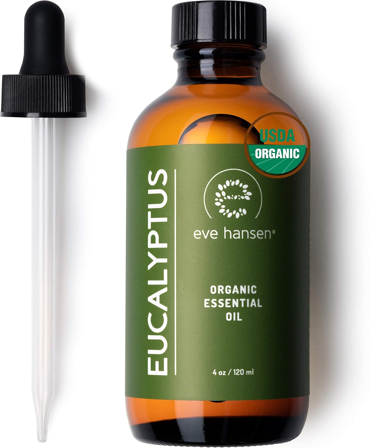 Eve Hansen Organic Tea Tree Oil & Eucalyptus Essential Oil Set | Usda Certified Eucalyptus Oil & Melaleuca Alternifolia Tea Tree Essential Oil For Skin, Aromatherapy Or Sauna Essential Oil (2X 4 Oz.)