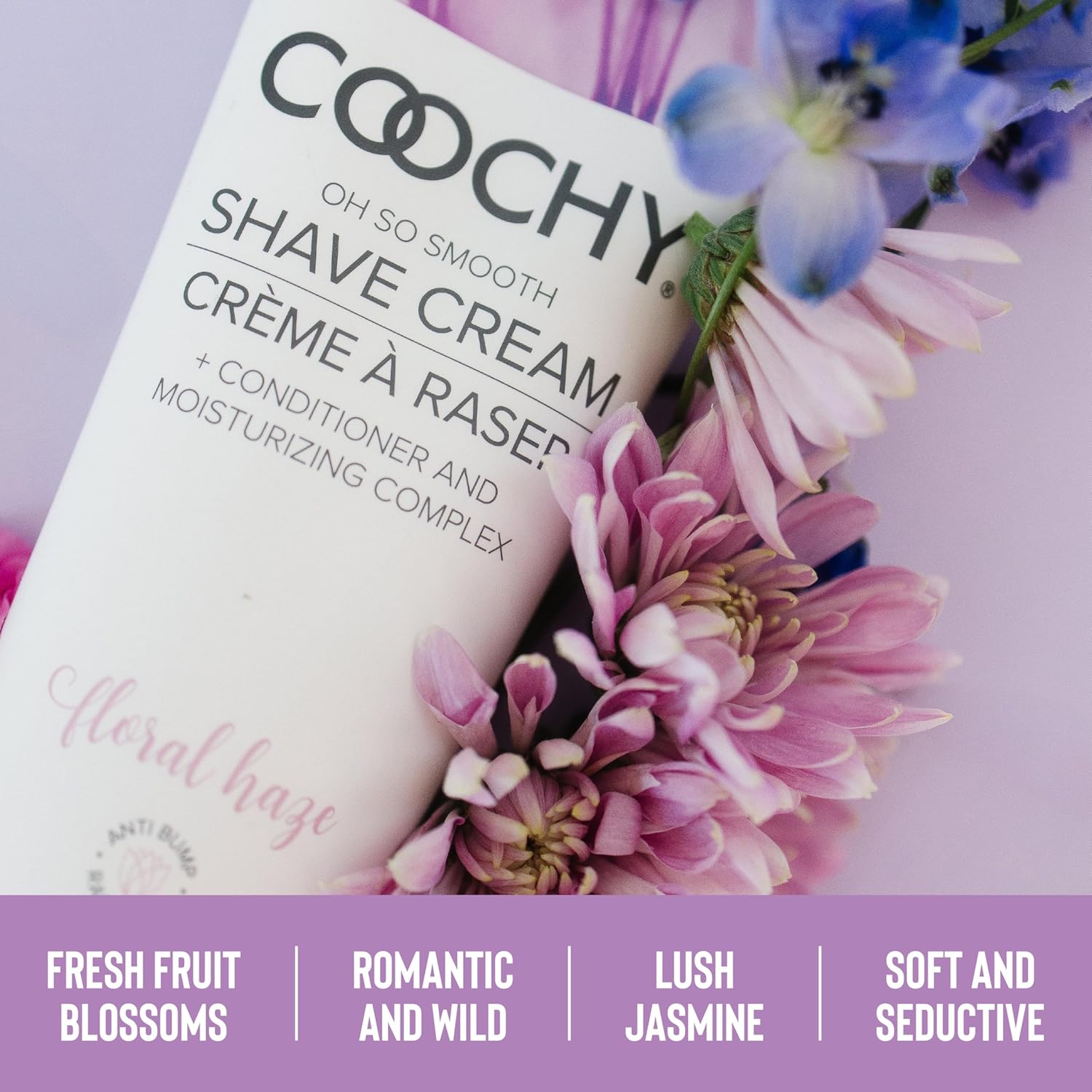 Coochy Shave Cream - Moisturizing Shave Lotion - Gentle Intimate Shaving Cream - For Bikini Area, Underarms, Legs & More - Rash-Free, Hydrating Formula - Floral Haze, 3.4 Oz : Beauty & Personal Care