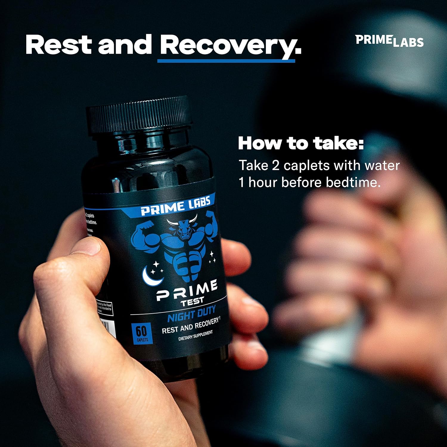 Prime Labs – Prime Test Night Duty – Nighttime Testosterone Booster & Sleep Support – Testosterone Booster for Men – PM Rest & Muscle Recovery Supplements : Health & Household