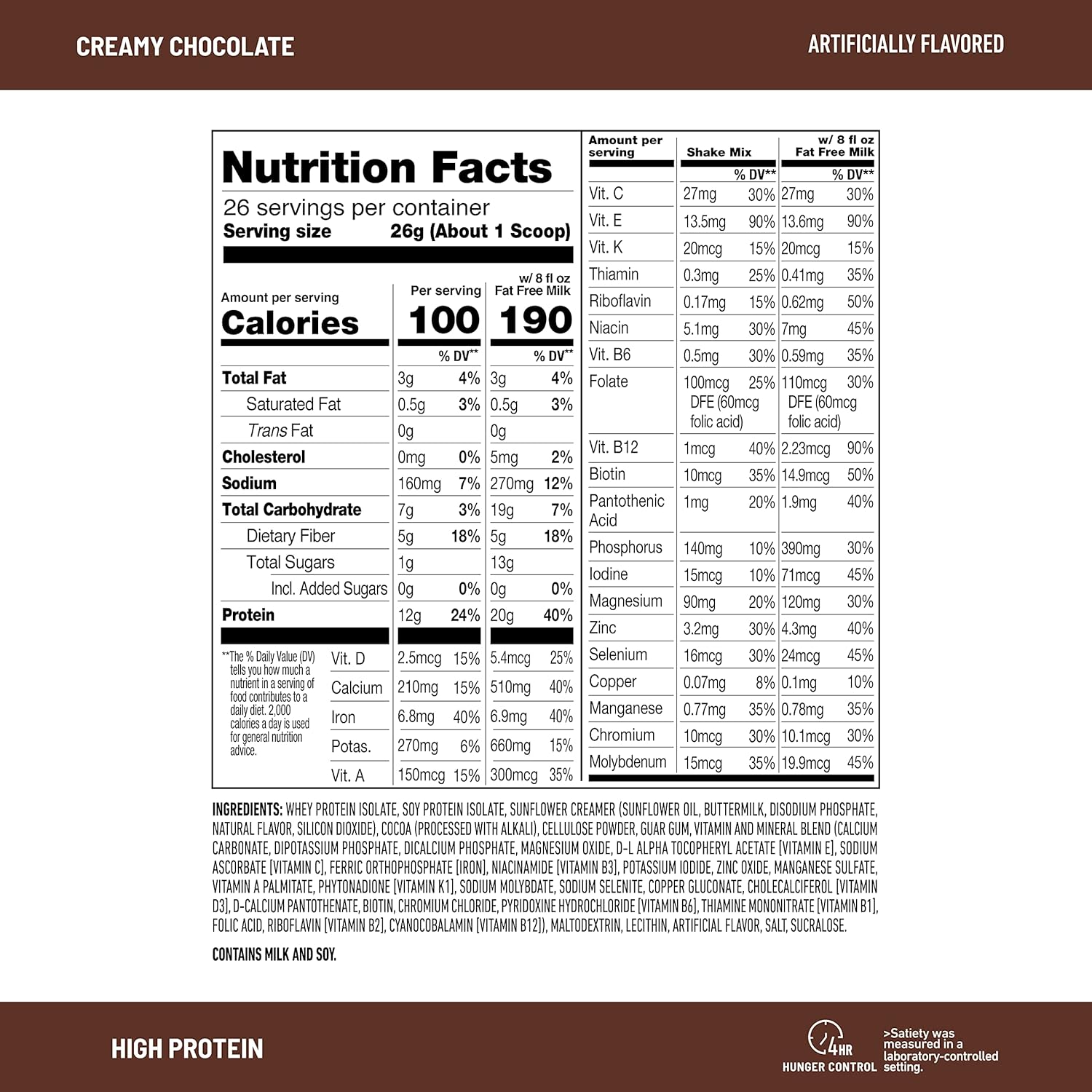 Slimfast High Protein Chocolate Bundle- 12 Count Of Chocolate High Protein Meal Replacement Shakes (20G Protein) With 26 Servings Of Chocolate High Protein Powder Mix (20G Protein)