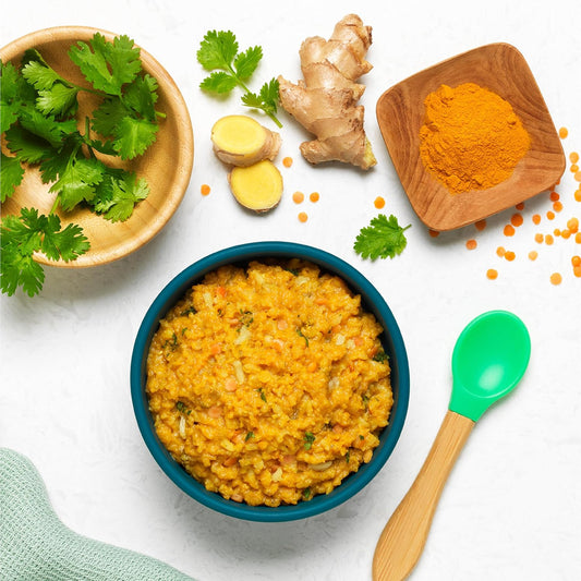 Globowl Stage 3 Baby Food & Toddler Meals, 6+ Months Early Allergen Introduction, Baby Led Weaning, International Whole Food Snacks For Toddlers, Babies, 4 Oz Glass Jar, Veggie Tikka Masala