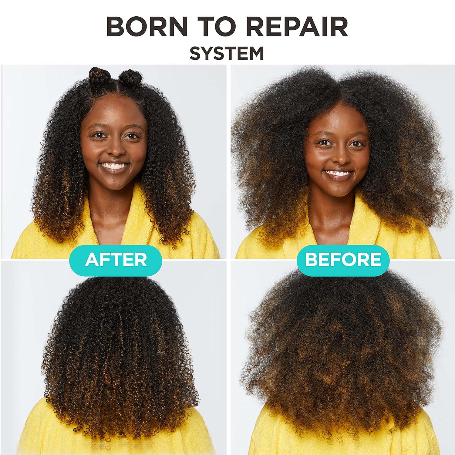 Carol's Daughter Born To Repair Nourishing Shampoo, Sulfate-Free Hair Care for Curly Hair with Shea Butter, 11 Fl Oz : Beauty & Personal Care