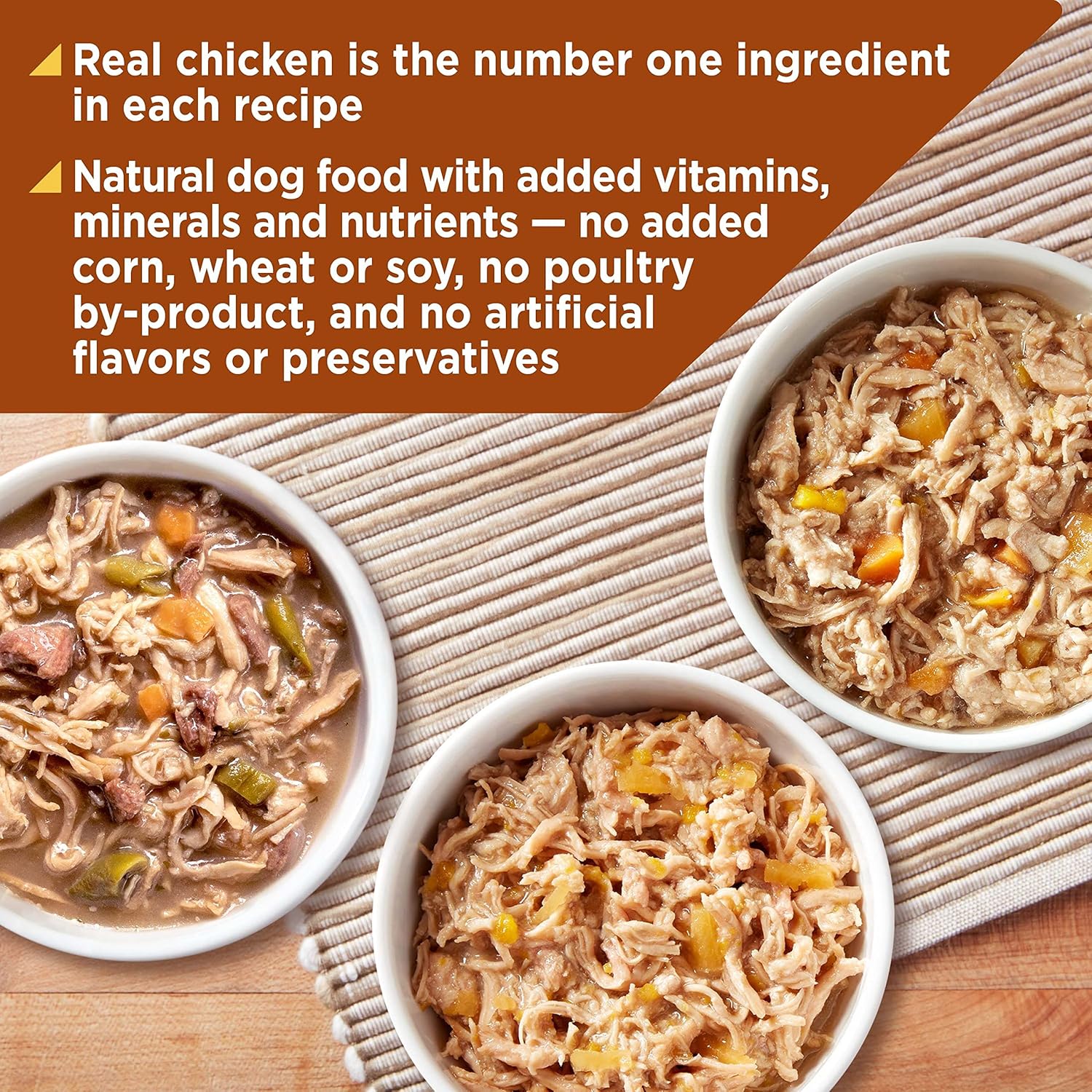 Nature's Recipe Grain Free Wet Dog Food, Chicken/Venison/Duck Variety Pack, 2.75 Ounce Cup (Pack of 24): Pet Supplies: Amazon.com