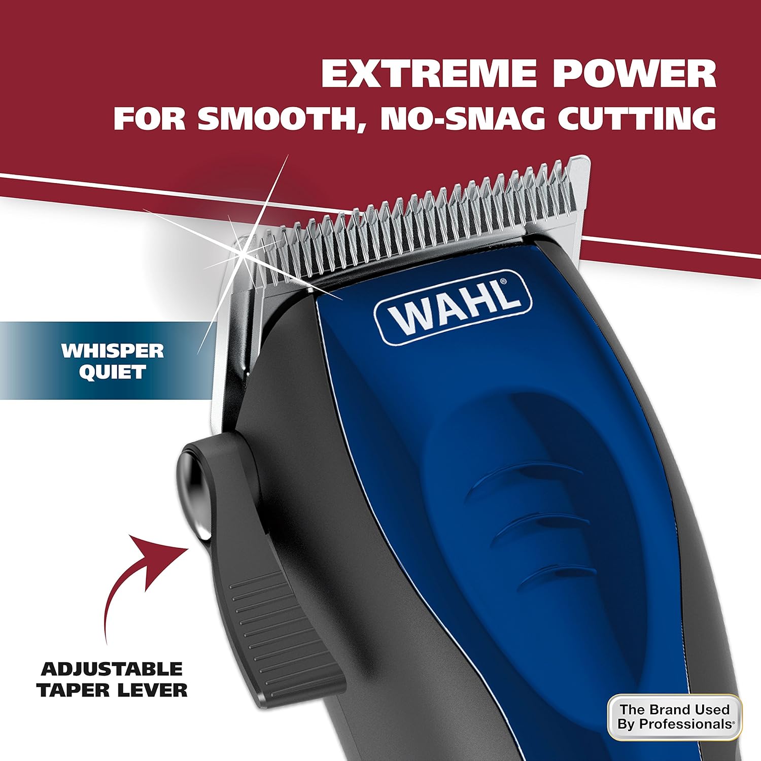 Wahl USA Self Cut Compact Corded Clipper Personal Haircutting Kit with Adjustable Taper Lever, and 12 Hair Clipper Guards for Clipping, Trimming & Personal Grooming – Model 79467 : Beauty & Personal Care