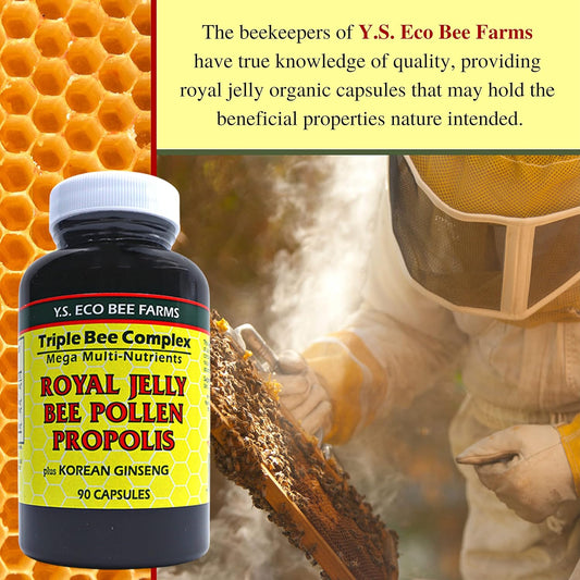 Worldwide Nutrition Y.S. Eco Bee Farms Triple Bee Complex Royal Jelly