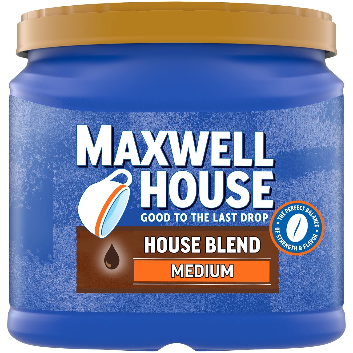 Maxwell House House Blend Medium Roast Ground Coffee (24.5 oz Canister)