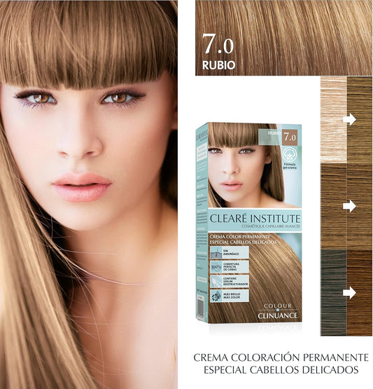CLEARÉ INSTITUTE Colour Clinuance 5.0 Light Chestnut Brown Hair Dye for Sensitive Fine Hair, Permanent, Ammonia Free, Paraben Free, 1.7E+2 millilitre