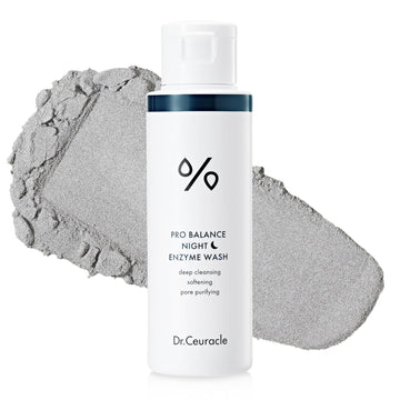 Dr.Ceuracle Pro Balance Enzyme Powder Face Wash - Korean Day And Night Natural Enzyme Powder Face Wash For Deep Pore Cleansing, Sebum Removing, Ph Skin Balancing Care (Night Wash)