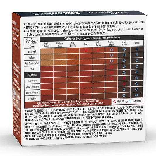 Light Mountain Henna Hair Color & Conditioner - Spicy Cinnamon Hair Dye For Men/Women, Henna Organic Leaf Powder And Botanicals, Chemical-Free Semi-Permanent Hair Color, 4 Oz