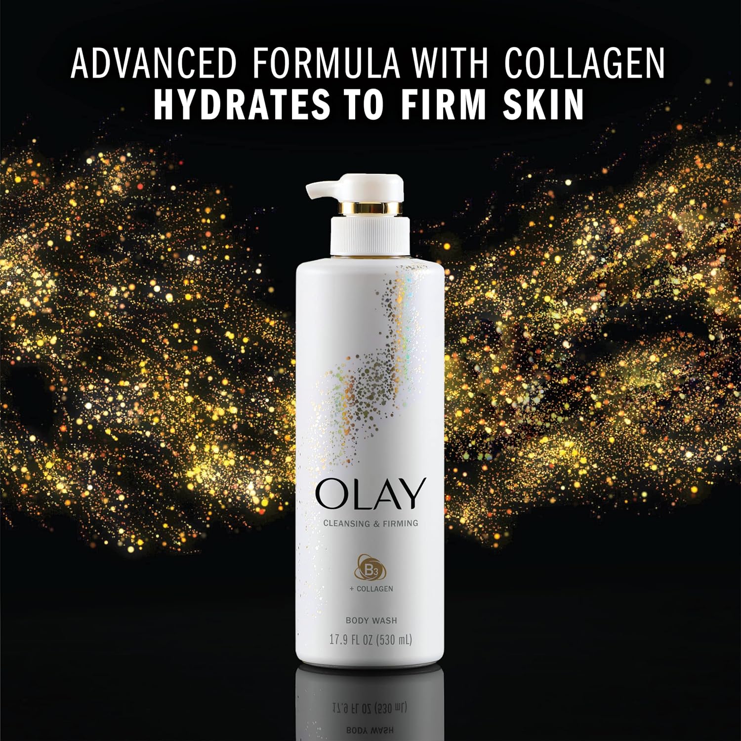 Olay Cleansing & Firming Body Wash for Women with Collagen and Vitamin B3, 20 fl oz (Pack of 4) : Beauty & Personal Care